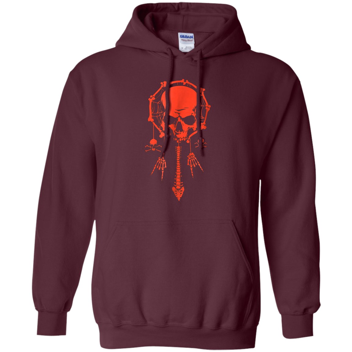 Funny Halloween T-Shirt Skull Dream Catcher Bone Rock Hand