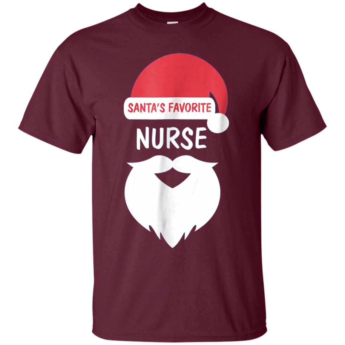 Santa's Favorite Nurse | Funny Christmas Nursing T-Shirt