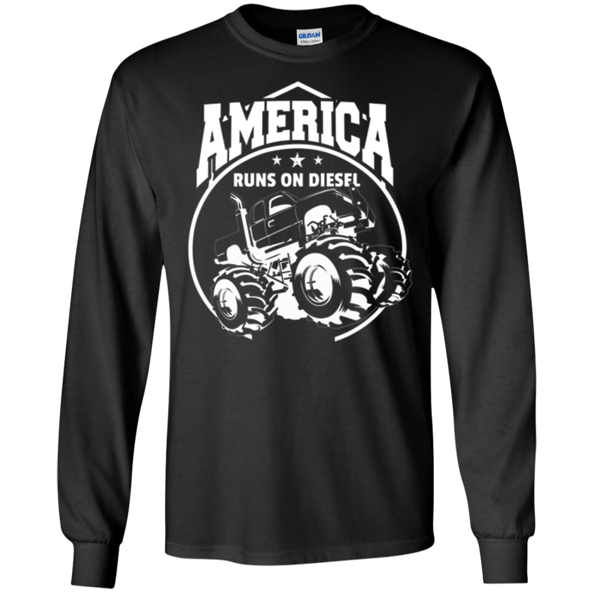America Runs On Diesel Gear Monster SUV Truck Fans T-Shirt