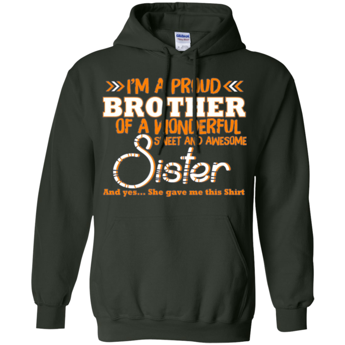 Amazing Long Sleeve Tee For Brother. Costume From Sister.