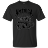 Image of America Runs On Diesel Gear Monster SUV Truck Black T-Shirt