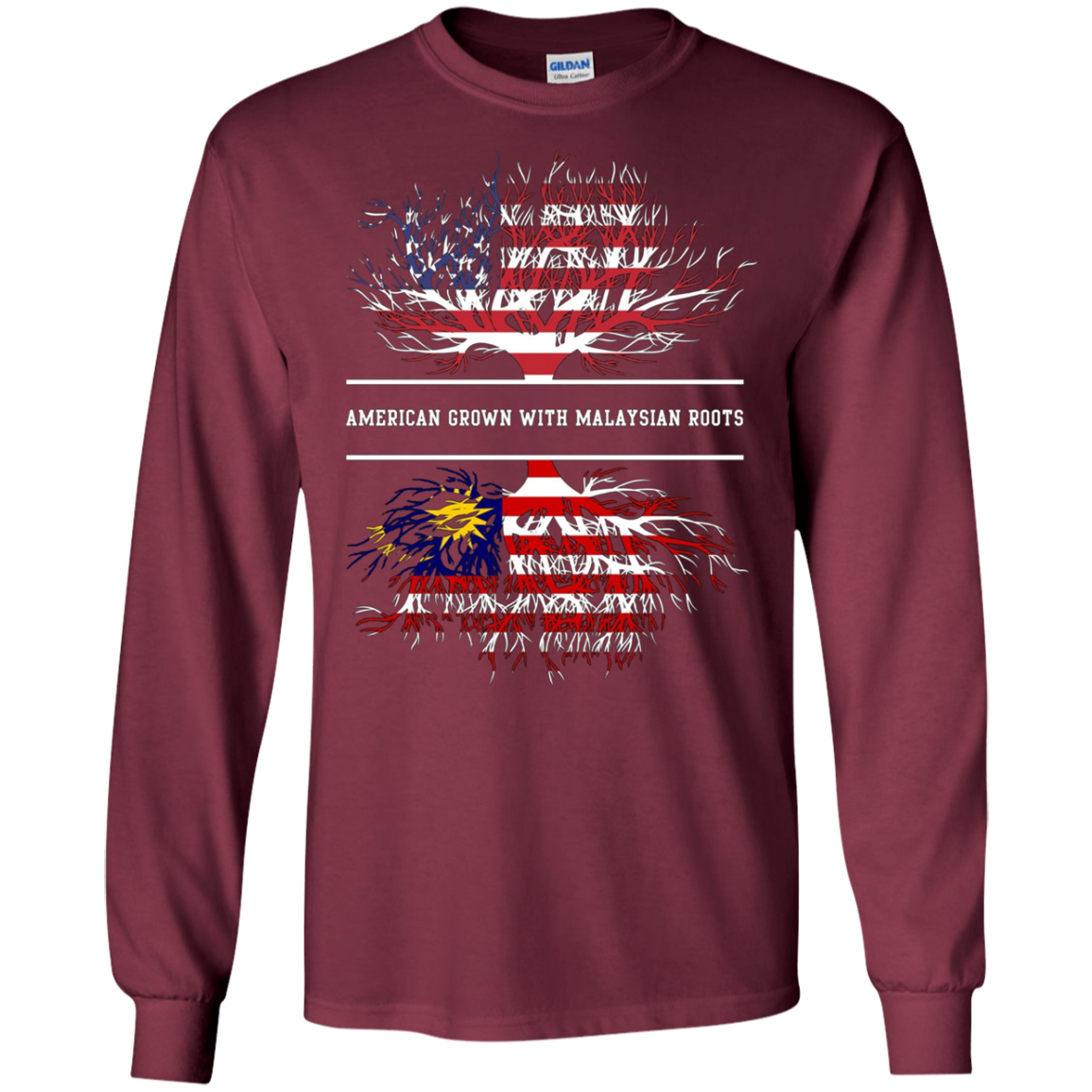 American Grown With Malaysian Roots T-Shirt Malaysia Tee