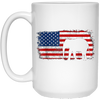 Image of ASIAN ELEPHANT American Flag Vintage T-Shirt
