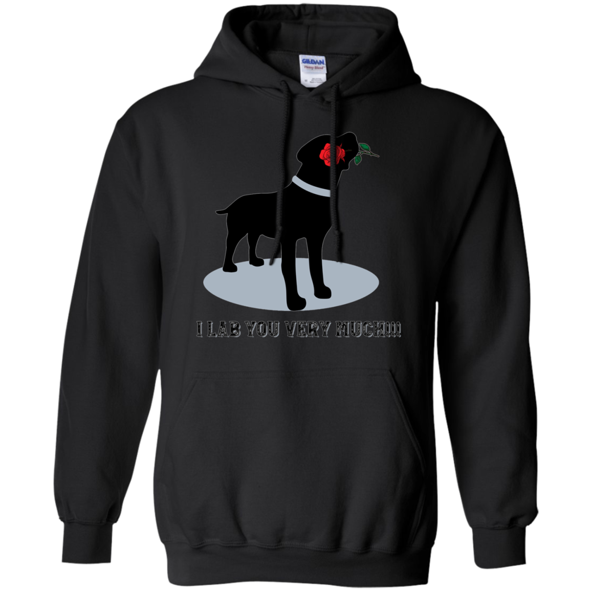 'I Lab You Very Much' Valentine's Day Black Labrador Shirt