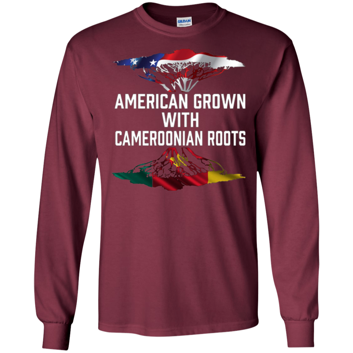 American Grown with Cameroonian Roots T Shirt Cameroon Home