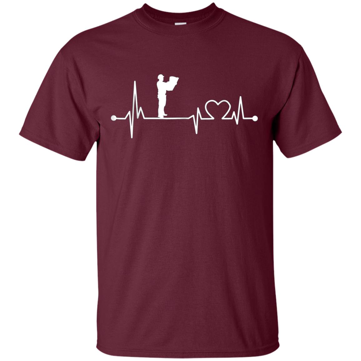 Architect Heartbeat Shirt Funny Architecture Cool Love Gift