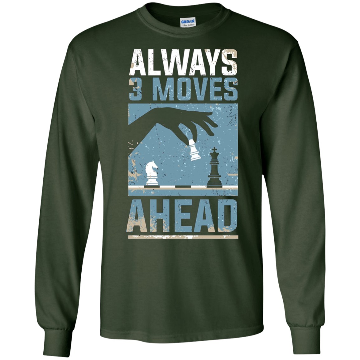 Witty Chess Tees - Always 3 Moves Ahead Vintage T-Shirt