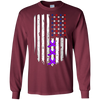Image of Alzheimer Awareness T-Shirt Purple Ribbon Tees