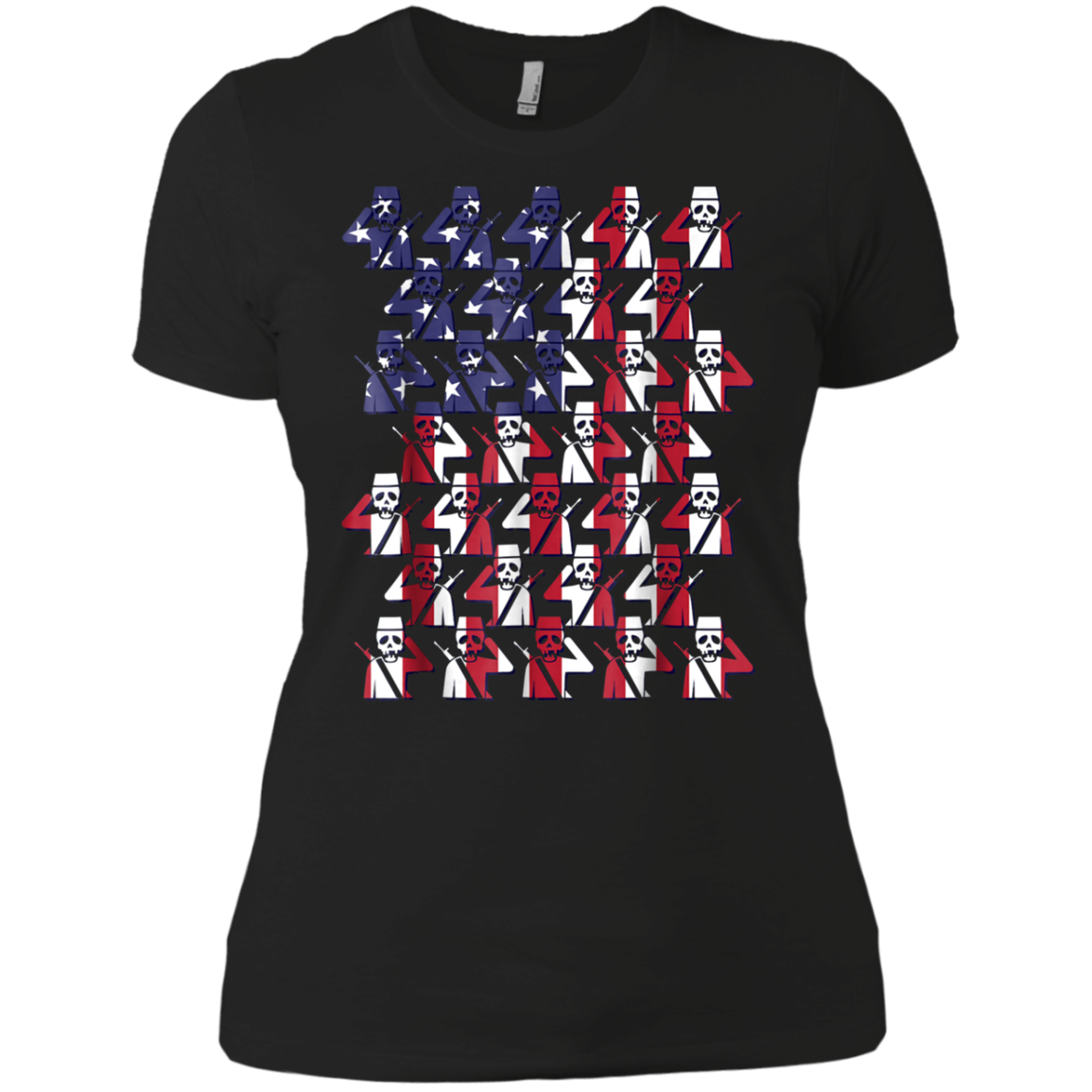 American Patriot Day Funny Skulls T Shirt Original Gift Tee