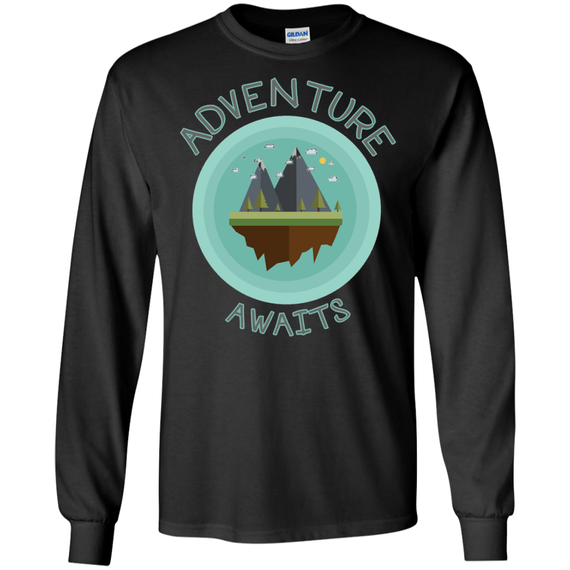 Adventure Awaits Shirt Hiking Travel Mountain Tee Camping