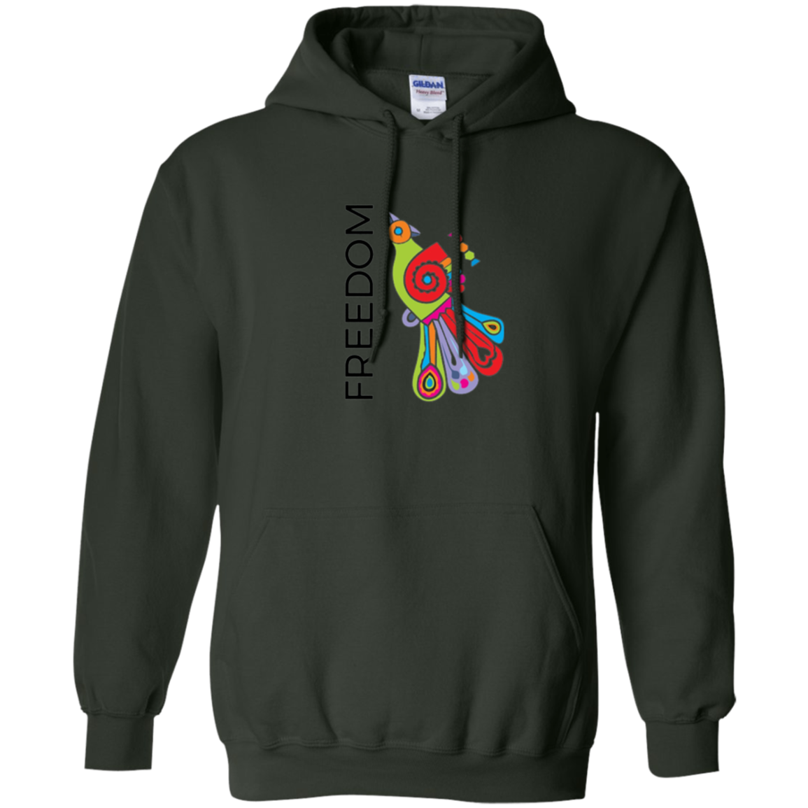 "Freedom" Bright Colorful Bird Diversity Unity T-Shirt