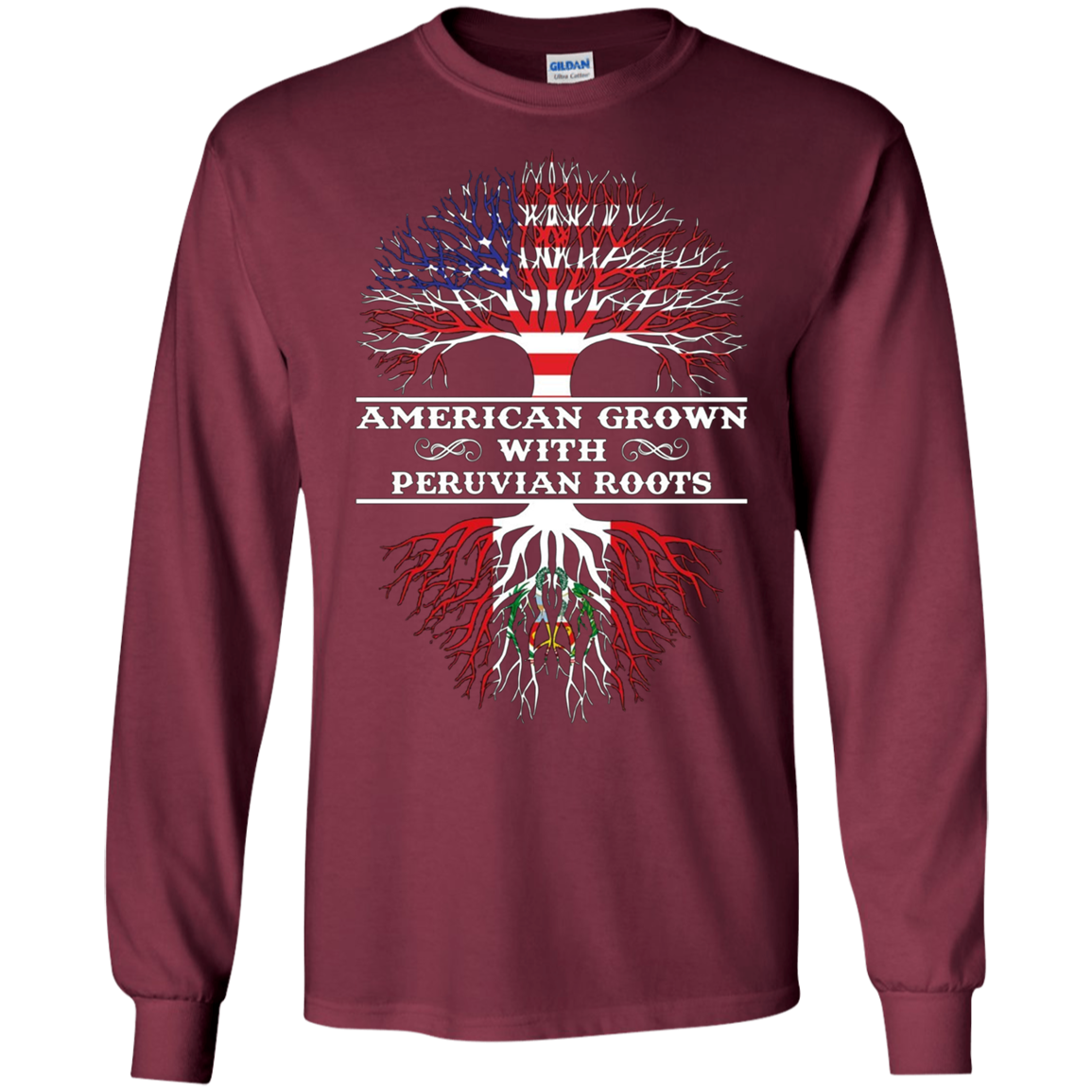 American Grown With PERUVIAN Roots Tee Shirt