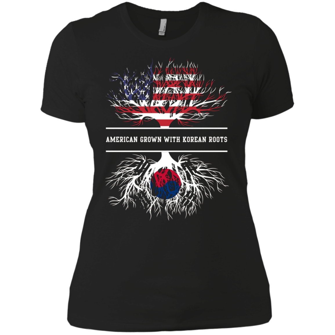 American Grown With Korean Roots T-Shirt South Korea Tee
