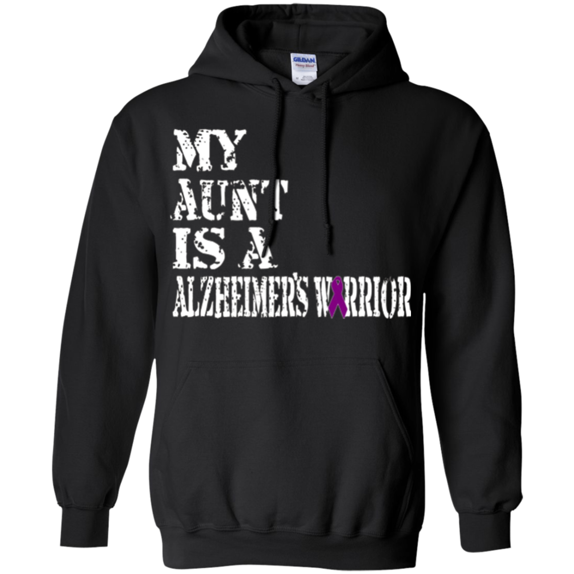 Alzheimer's Awareness Tshirt For Aunts Purple Ribbon Tee