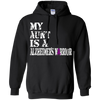 Image of Alzheimer's Awareness Tshirt For Aunts Purple Ribbon Tee