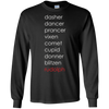 Image of Santa's Reindeer Name List Shirt, Funny Christmas Gift