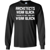 Image of Architects wear black unless it is hot then they wear black