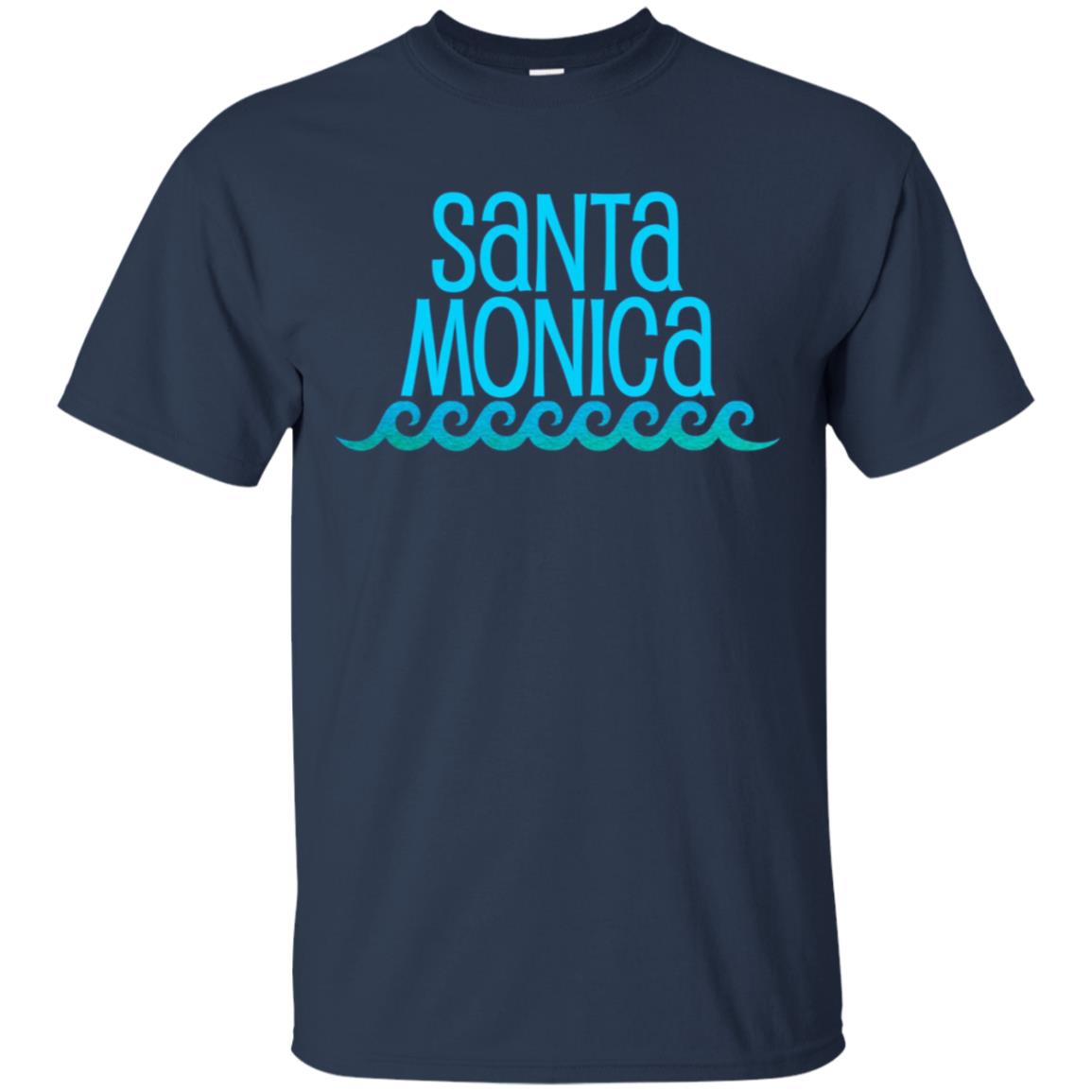 Santa Monica Beach Long Sleeve T-Shirt Waves Surf Tee Shirt