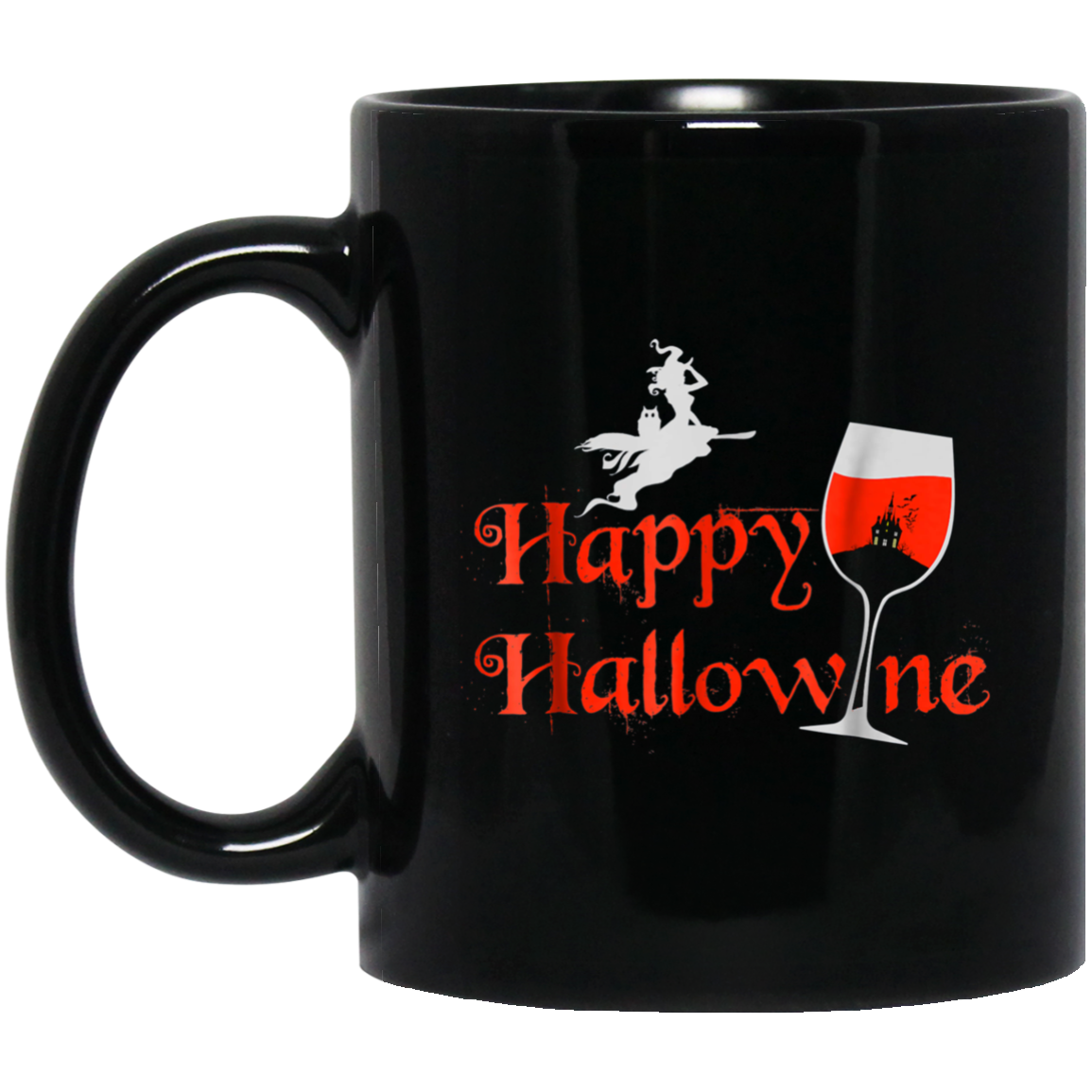 Funny Halloween Wine Tshirt, Happy Hallowine, for Men Women
