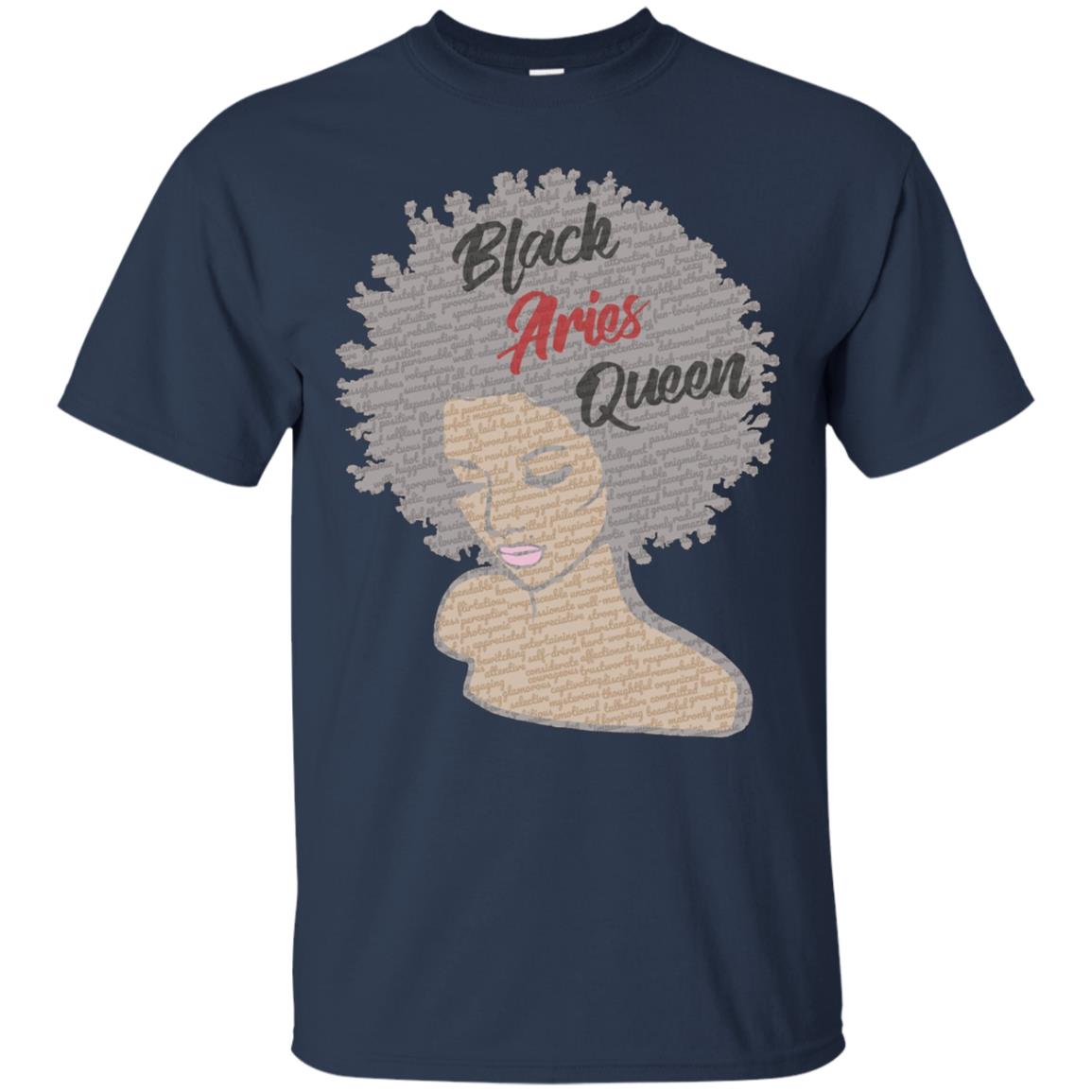 Aries Zodiac Birthday Afro Gift T-Shirt for Black Women