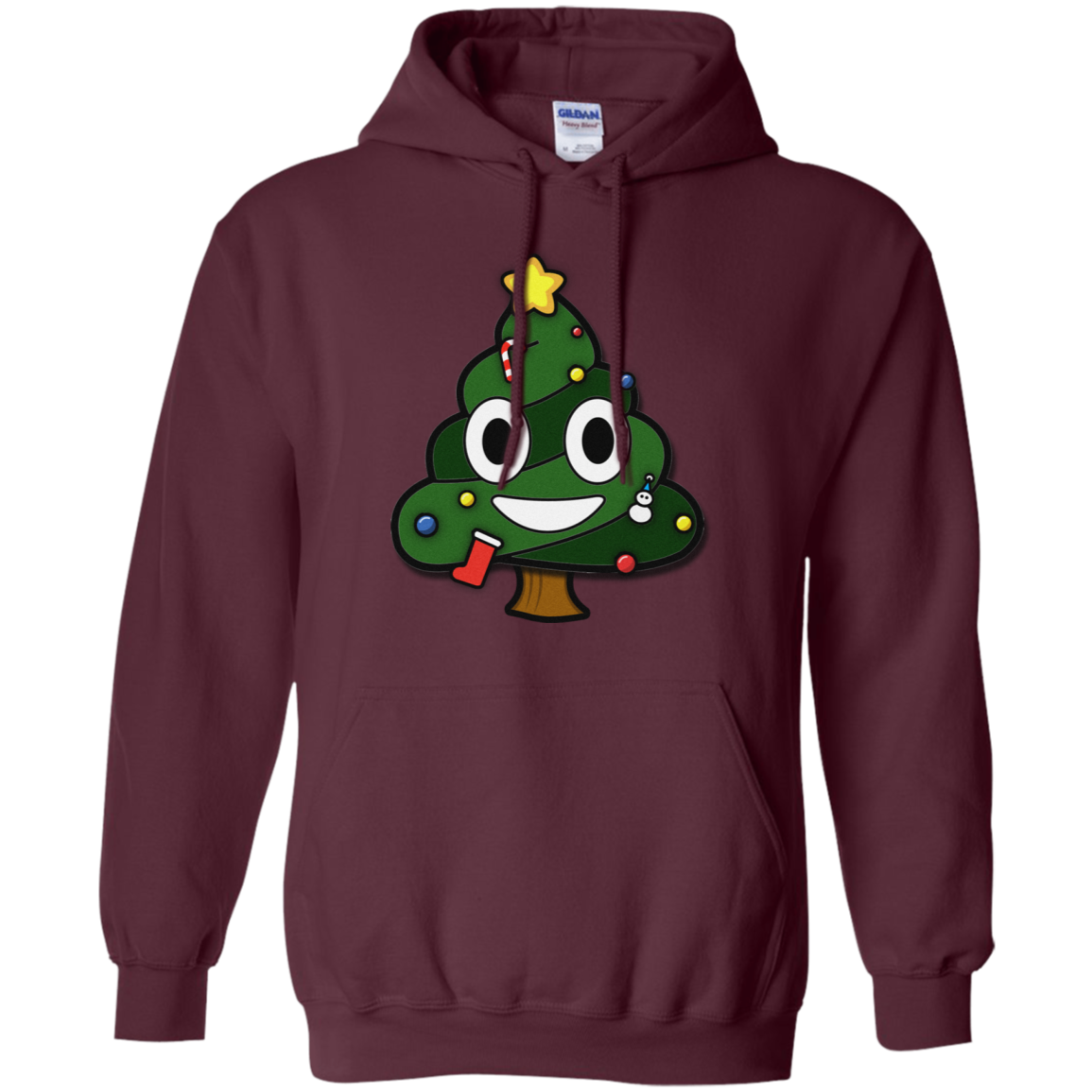 Christmas Tree Poop Emoticon Funny Christmas Shirt