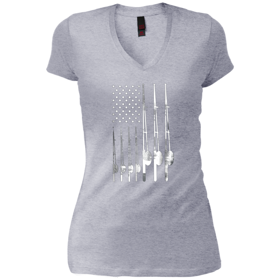 'Patriotic Fishing USA Flag' Cool Fishing July 4th Shirt