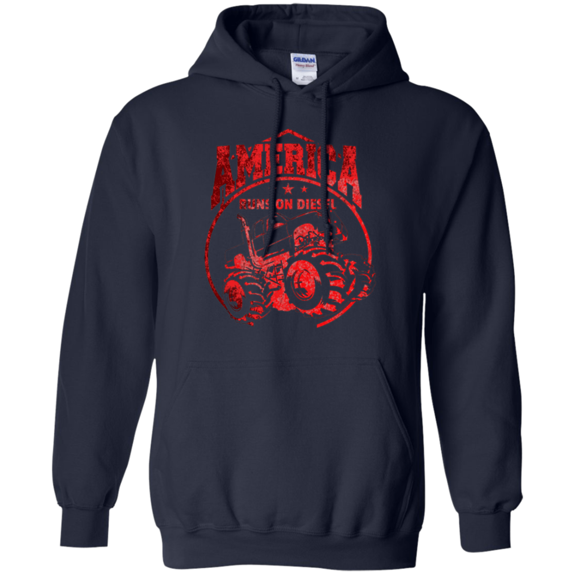 America Runs On Diesel Gear Monster SUV Truck Fans T-Shirt