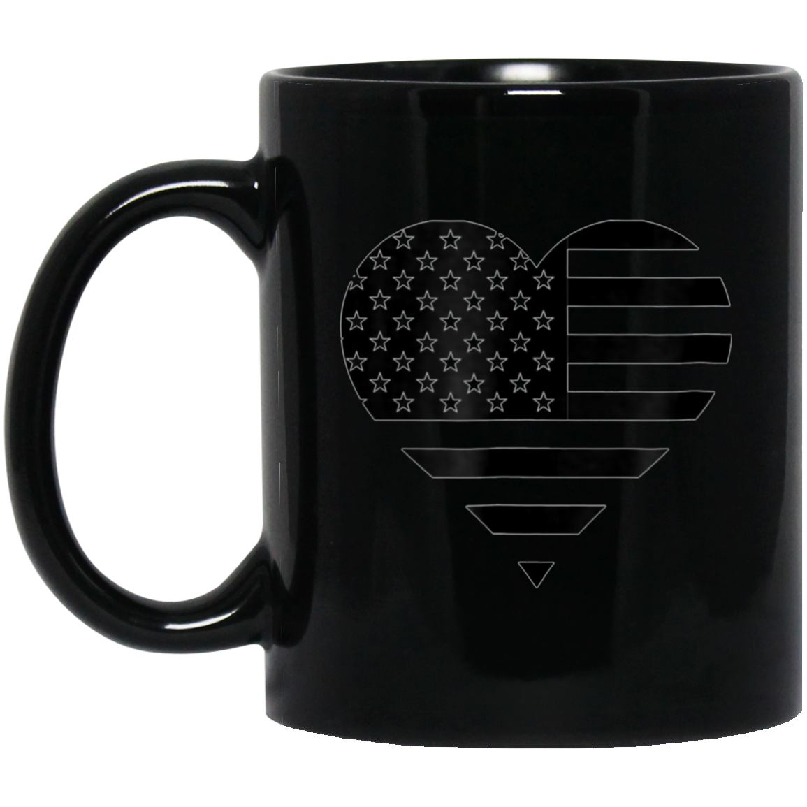 America Flag Heart shirt - Patriotic 4th of July Tshirt