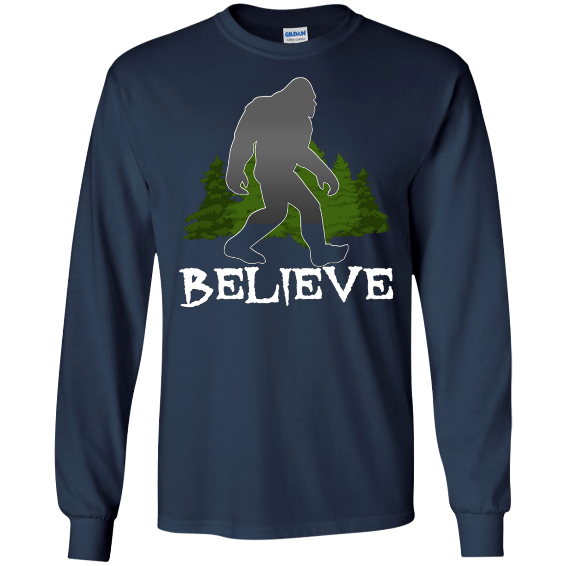 Bigfoot, Sasquatch, Yeti, I Believe Tshirt, Silhouette