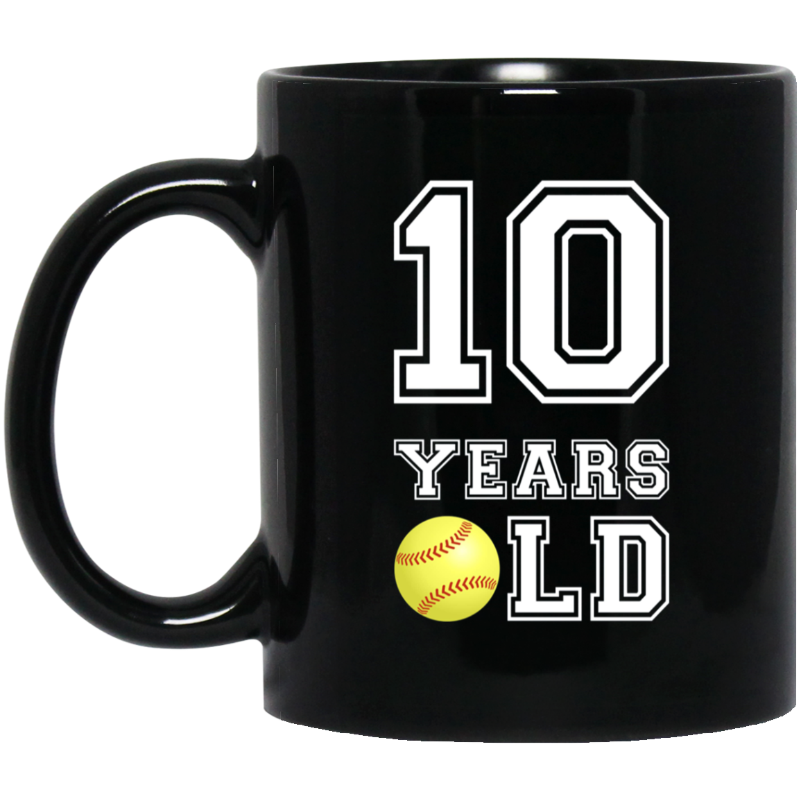 10 Years Old Softball Birthday Shirt Boy 10th Birthday Tee