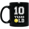 Image of 10 Years Old Softball Birthday Shirt Boy 10th Birthday Tee