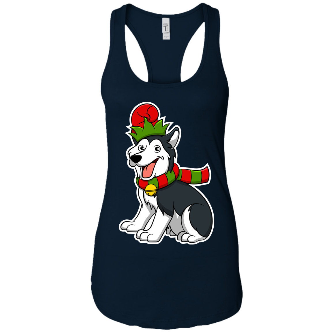 Christmas Siberian Husky Dog T-Shirt, Puppy Xmas Gift