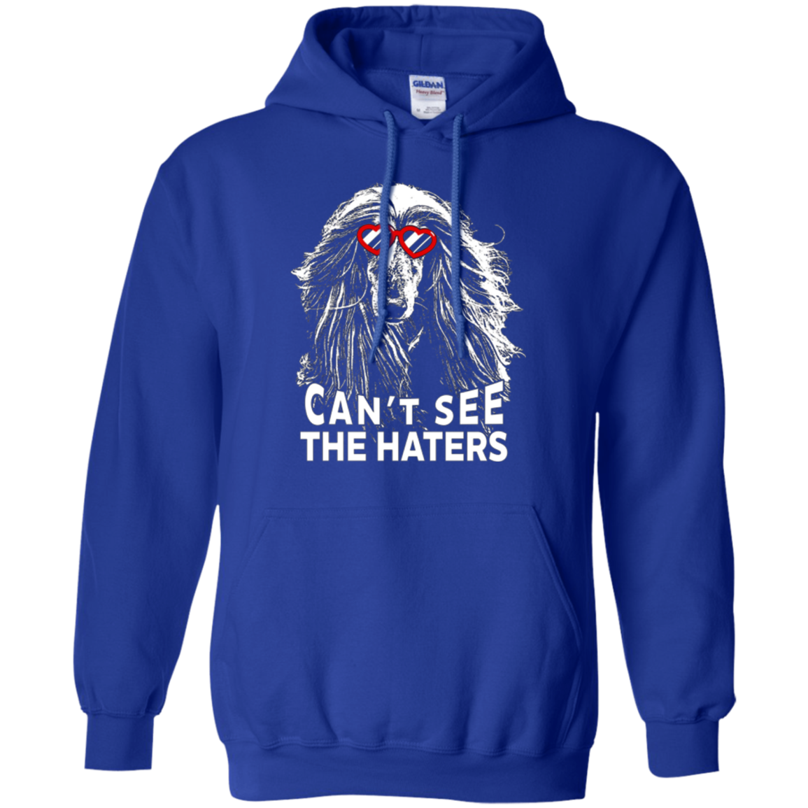 La chemise de chien de meute afghane ne peut pas voir les amants de chien mignons Haters placer la balle sur le tee