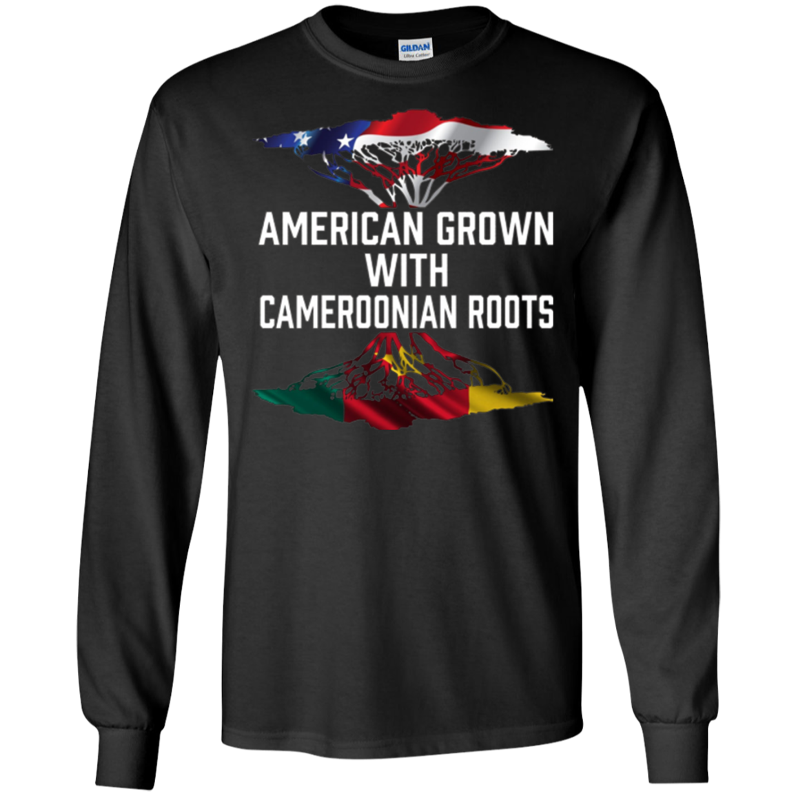 American Grown with Cameroonian Roots T Shirt Cameroon Home