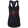 Image of American Flag Red White and Dingers Vintage Baseball T-shirt