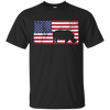 Image of American Flag Rhino Love Conservation Rhinoceros T-Shirt Fun