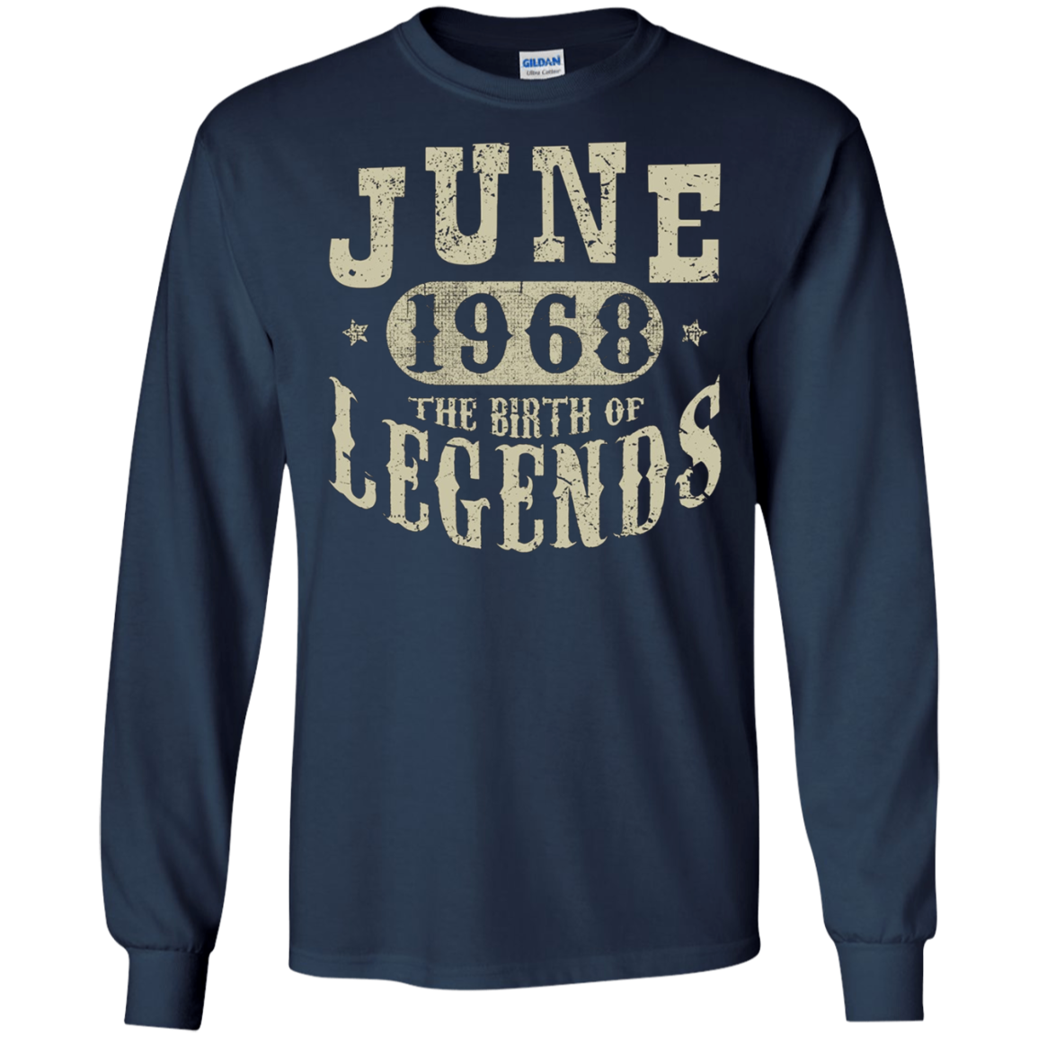 50 Years Old 50th Birthday June 1968 Birth of Legend T-Shirt