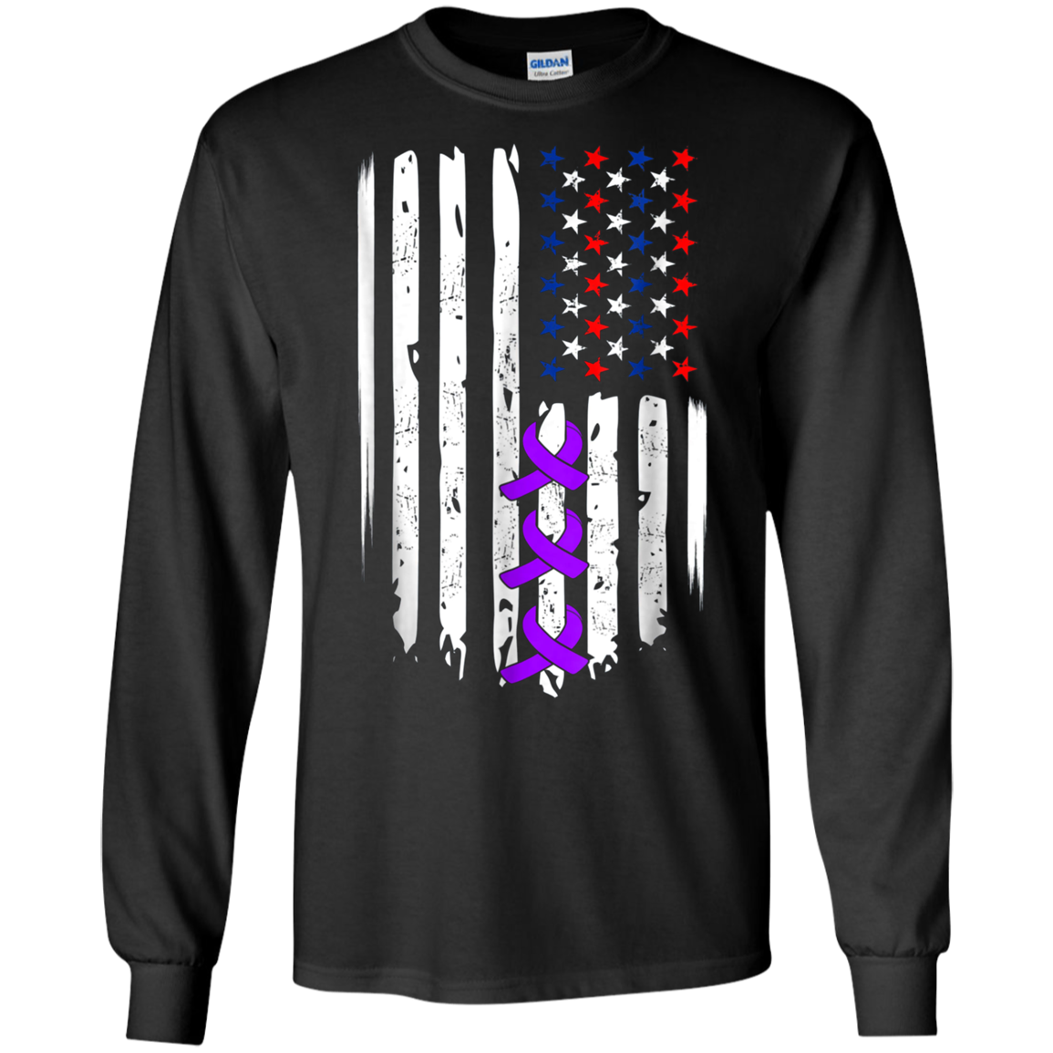 Alzheimer Awareness T-Shirt Purple Ribbon Tees