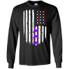 Image of Alzheimer Awareness T-Shirt Purple Ribbon Tees