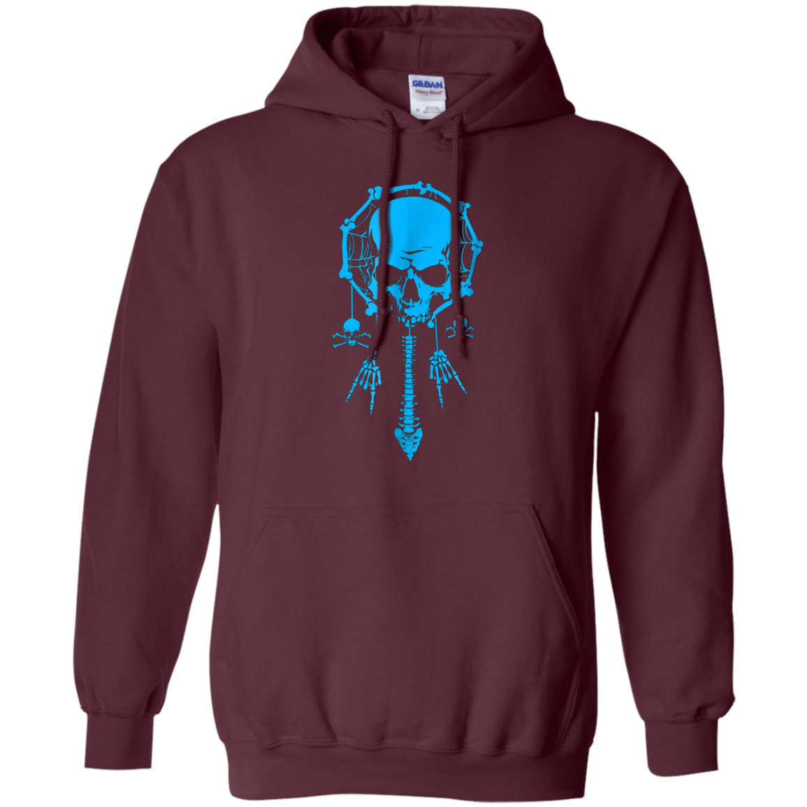 Funny Halloween T-Shirt Dream Catcher Skull Bone Rock Hand