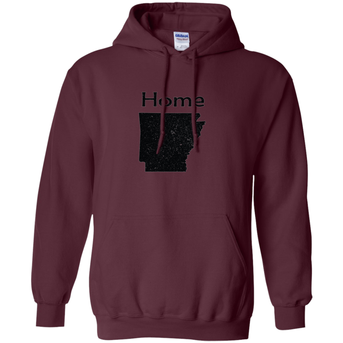 Arkansas Distressed Home State light long sleeve t-shirt