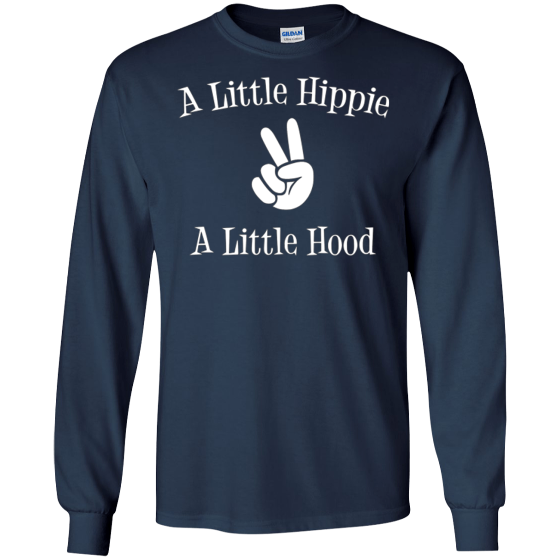 Un petit hippie Un petit t-shirt à capuche | T-shirt drôle sans soins