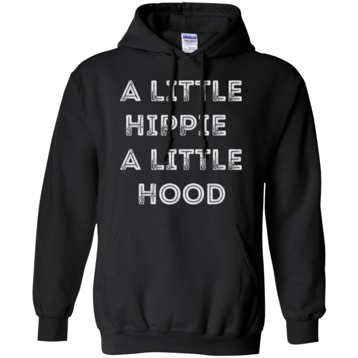 A Little Hippie A Little Hood Distressed Long Sleeve Shirt