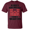 Image of Always Remembered Never Forgotten T-shirt