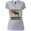Image of Alaska Moose Retro State Love T Shirt