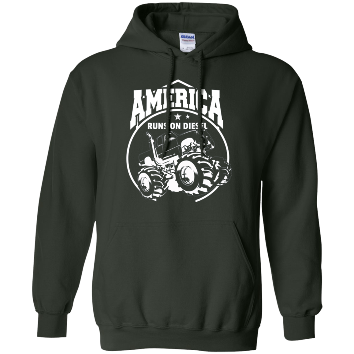 America Runs On Diesel Gear Monster SUV Truck Fans T-Shirt