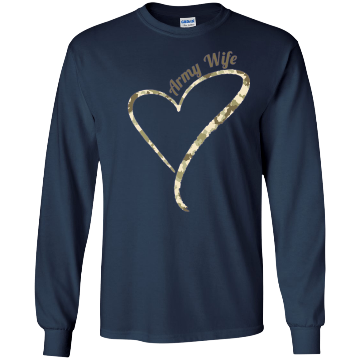 Army Wife T-Shirt- Army Wife Camouflage Shirt