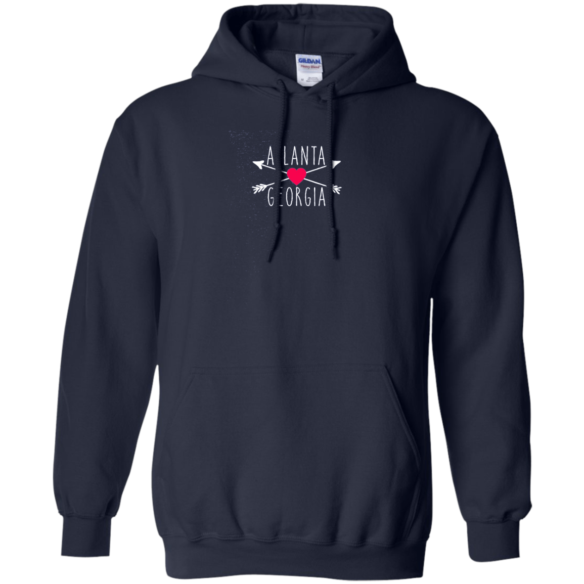 Atlanta GA Hearts and Arrows Tshirt by Scarebaby