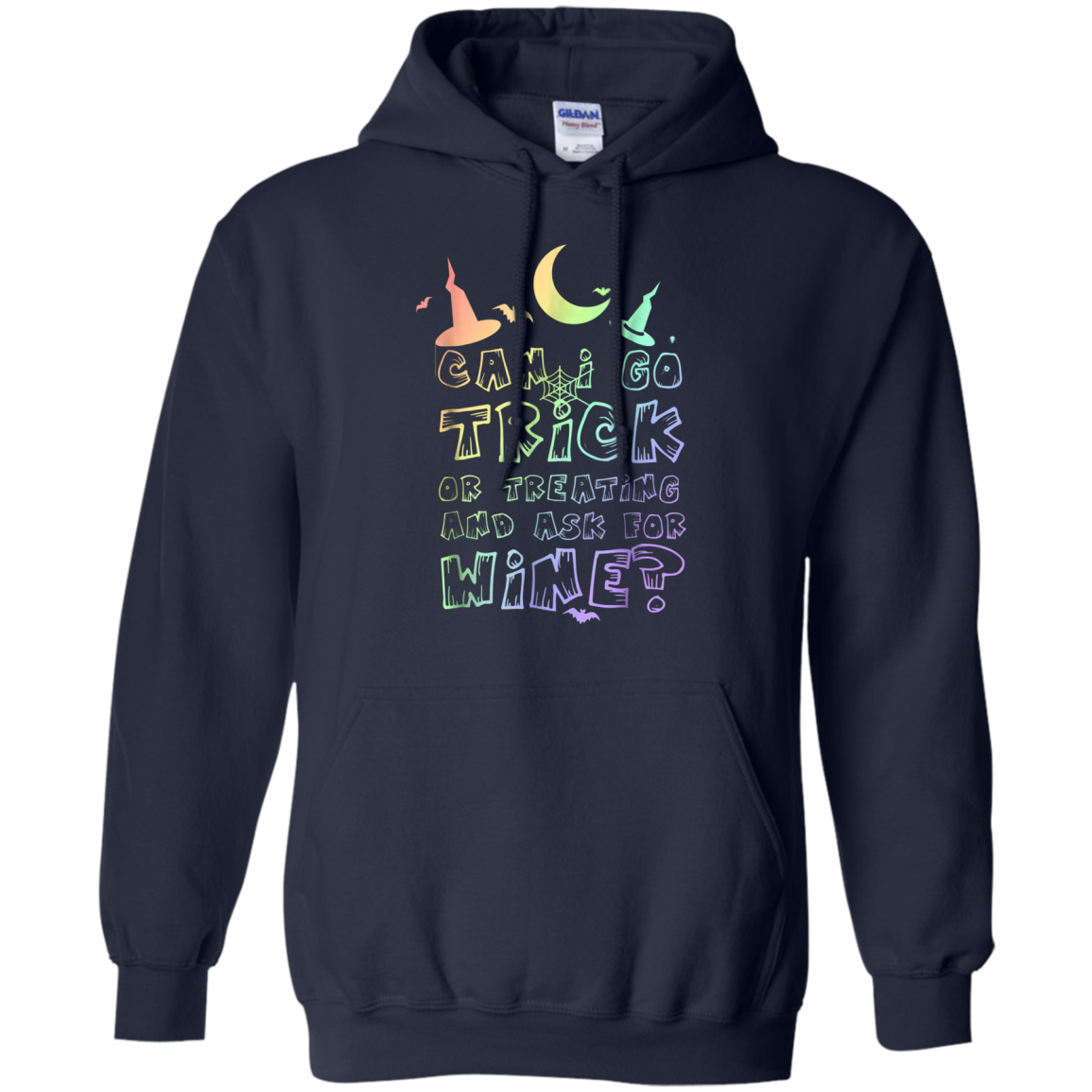 Adult Trick Or Treating For Wine Rainbow T-Shirt