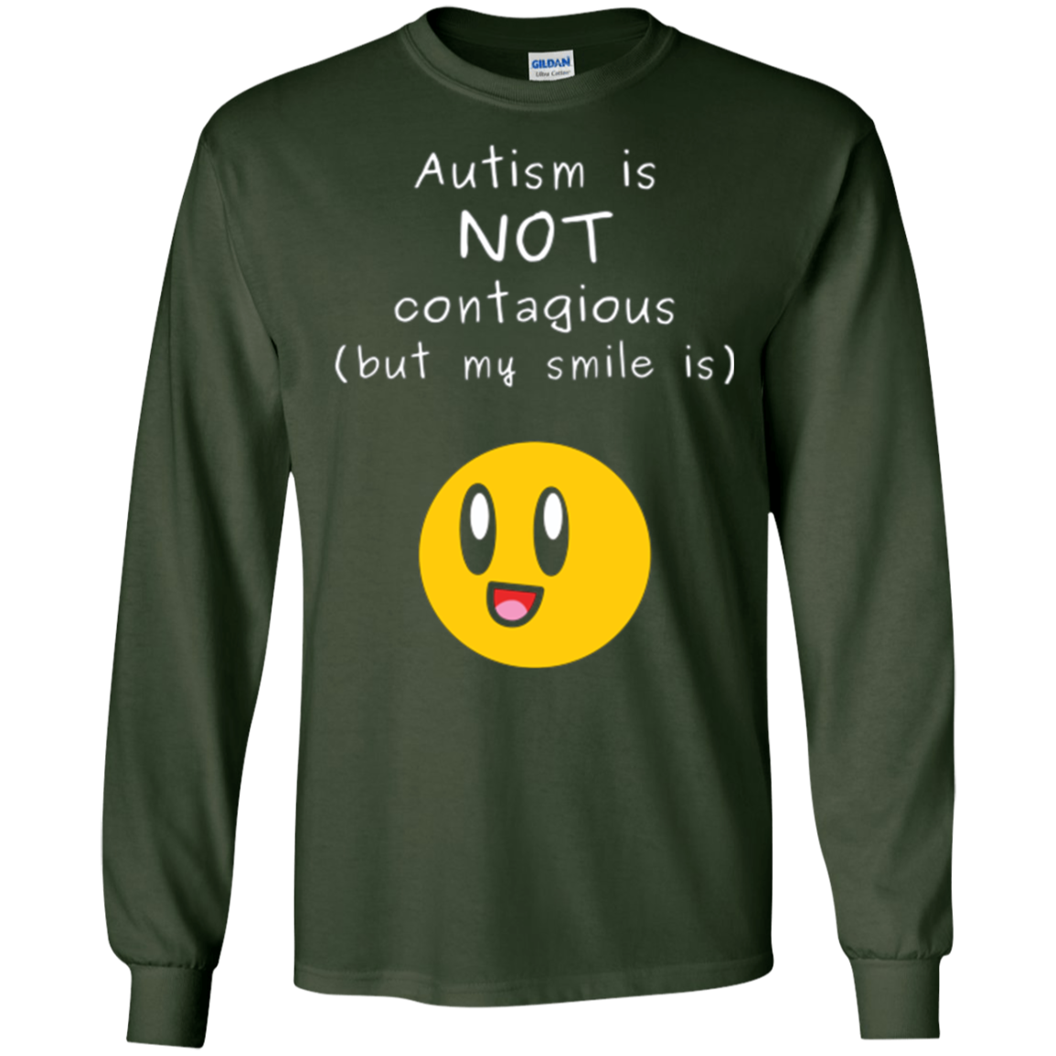 Autism Awareness: Autism is NOT contagious | Smiling T-Shirt